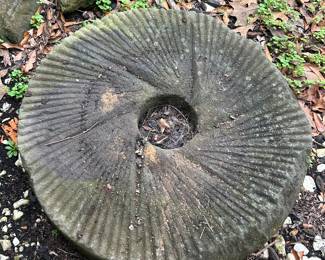 Mill stone used to grind corn and grain