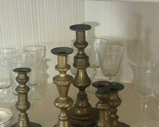 Antique Brass Candle Sticks