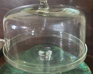 Cake Stand with Covered glass Dome