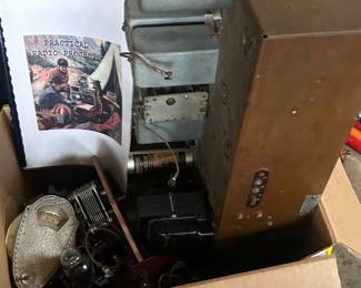 Box full of HAM RADIO Parts