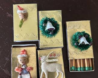 Vintage Christmas Match Boxes (still have matches)