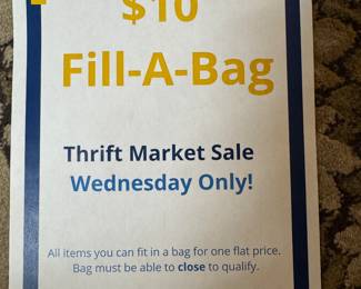 five dollars for a bag on Friday and Saturday