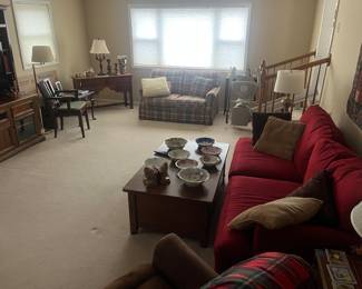 Loveseats, Recliners, Coffee and Side Tables, Lamps