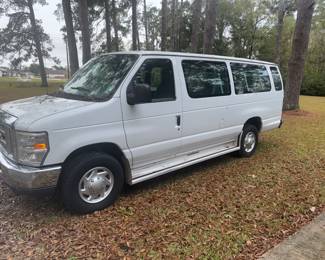 2012 Ford E350 Super Duty van. NO SEATS IN REAR. Only seating is driver and one passenger. Van was used for hauling furniture and supplies for antique store. 106,069 miles  $11,500 but open to near reasonable offers.