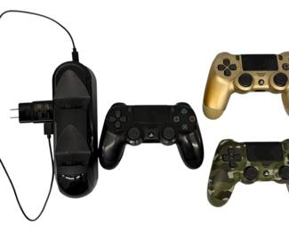3PlayStation Controllers wCharging Port 