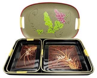 Toyo Japan Lacquer Wear Platters 