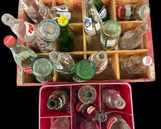 Collection of Vintage Soda Bottles 