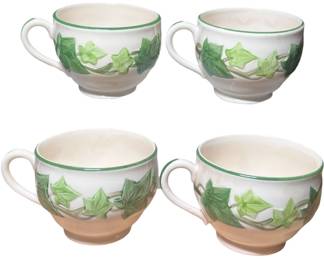 Franciscan Ivy Cups USA 1960s Set4 