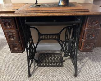 Antique Singer cabinet