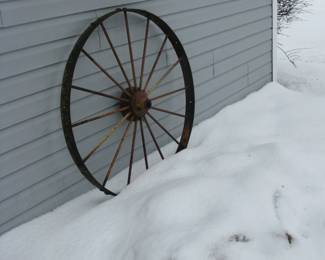 Metal Wagon Wheel