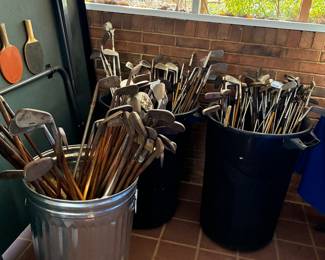 Wood shaft antique & vintage clubs