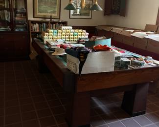 Vintage hand made pool table