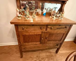 Antique Mission Oak buffet server. $500