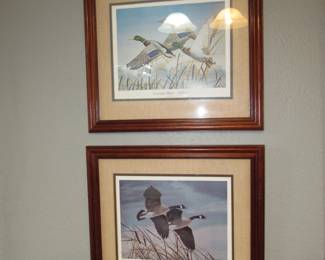 Signed duck prints