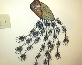 Metal peacock 