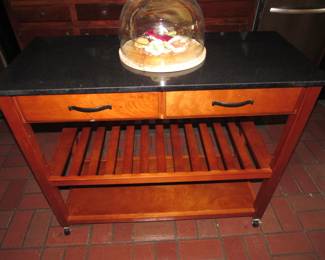 Crosley granite top kitchen island