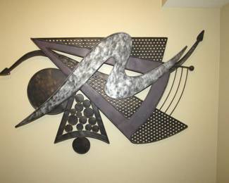Large metal wall sculpture