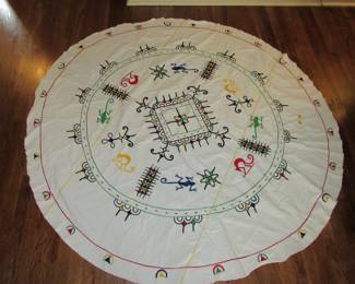 Hand sewn tablecloth