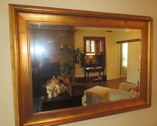 Quality gold leaf mirror