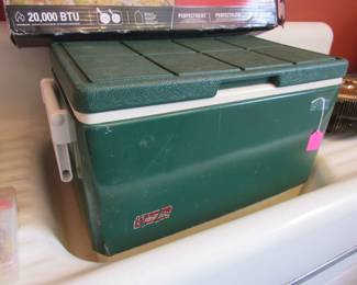 Retro Coleman metal cooler