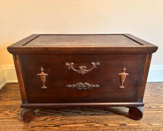 Antique Wood Trunk
