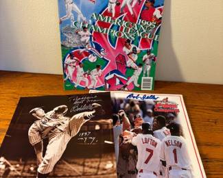 Cleveland Indians Books (Bob Feller autographs)