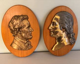 Vintage Presidential Wall Plaques