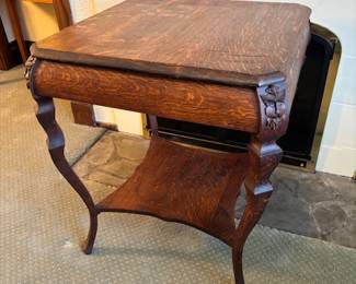Tiger Oak Accent Table