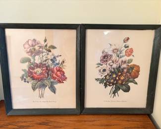 Vintage Botanical Art Pieces