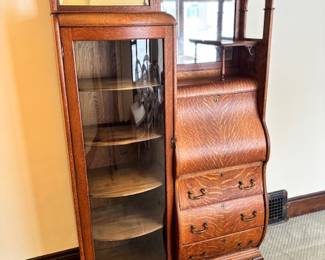 Tiger Oak Side by Side Secretary