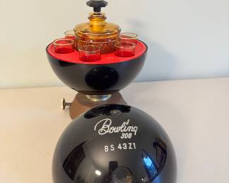 Vintage Bowler's Decanter Set