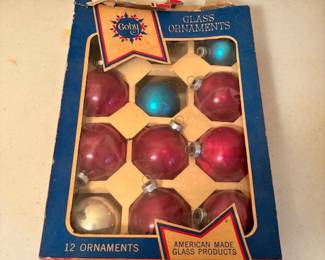 Vintage Coby Glass Ornaments