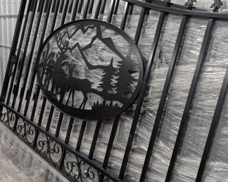 New 20' Metal driveway gate never installed still in plastic