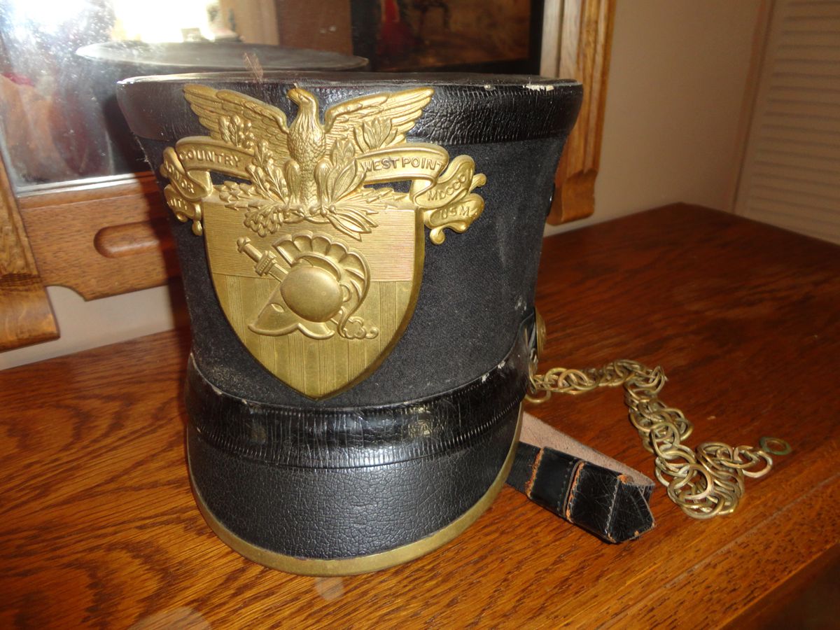 USMA West Point cadet shako (aka tar bucket)Dress Helmet