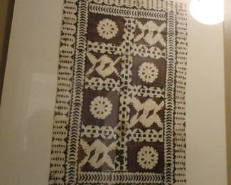 Fijian Masi (Tapa Cloth) Traditional barkcloth from the Mulberry Tree in Pacific Islands