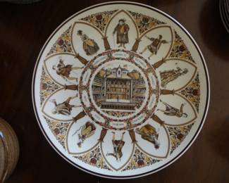 Vtg Wedgwood Shakespeare Characters All the worlds a stage Plate