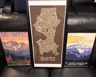Local Geography Framed Art