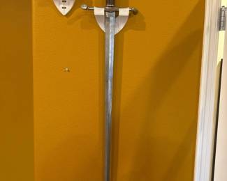 Late Medieval–Style Hand-and-a-Half (Bastard) Sword w/ Custom Sheath