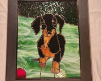 Stained Glass Dachshund