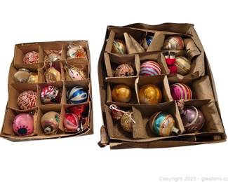 Vintage Glass Christmas Ornaments