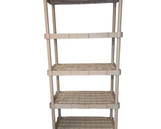 Sturdy Plastic 5 Tier Storage Unit