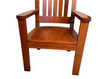 Mission Style Oak Armchair