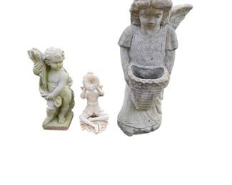 3 Garden Statues