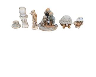 Collection of Resin Garden Statues