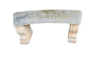 Curved Concrete Bench