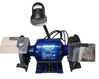 6in Benchtop Grinder with Work Light