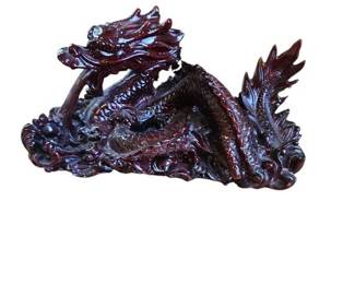 Red Resin Dragon Figure
