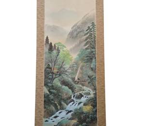 Beautiful Ink Landscape Scroll from Korea