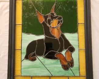 Stained Glass Doberman