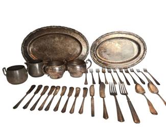 Silverplate and Pewter Items